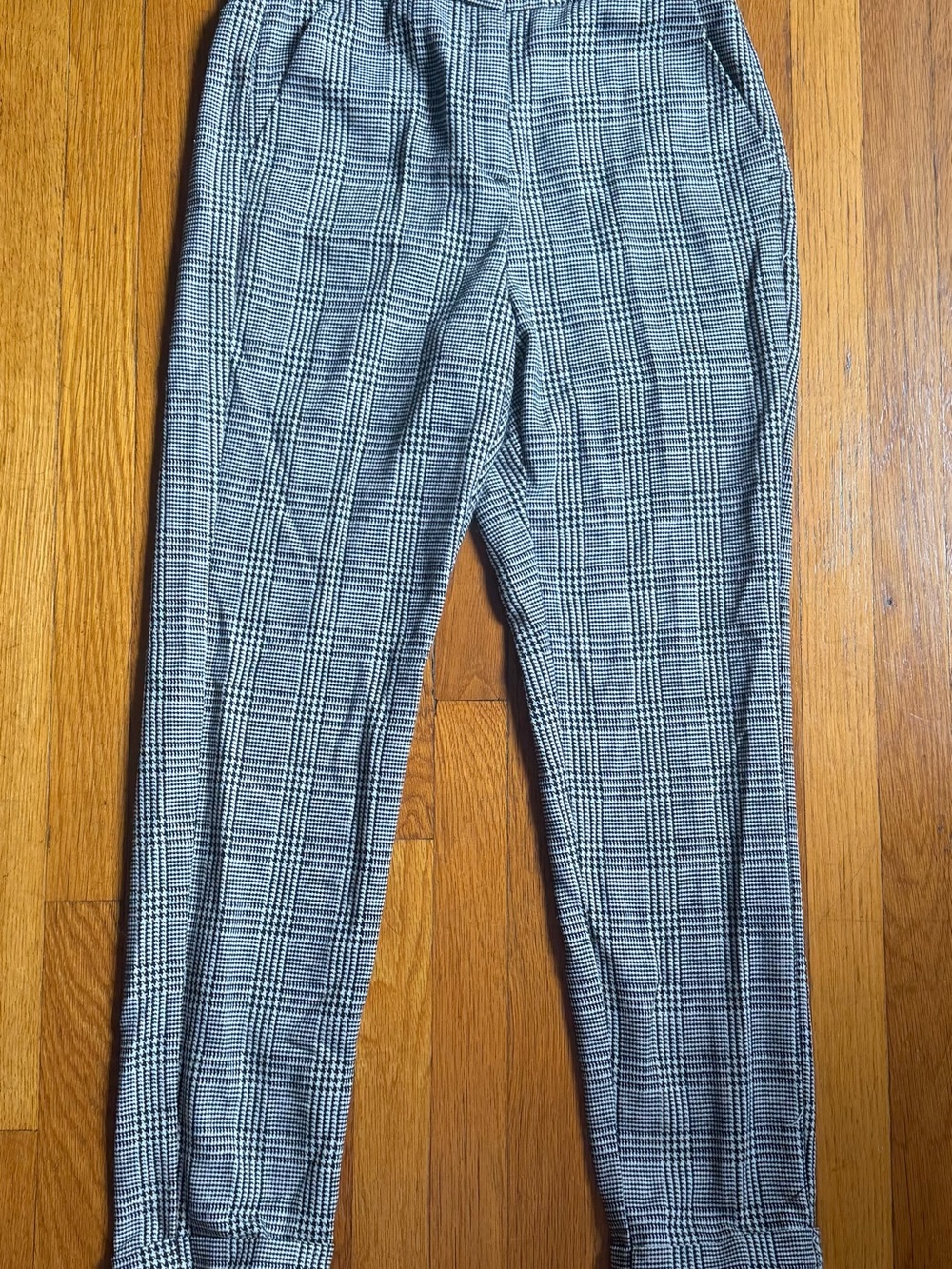 Vero Moda Black and White Glen Plaid Dress Pants